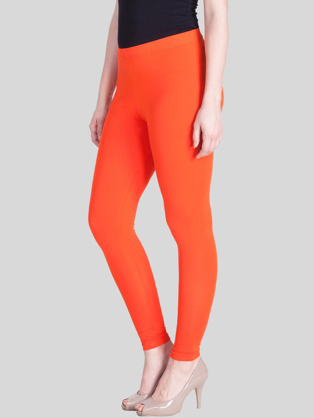 Pranti Ankle Orange Leggings