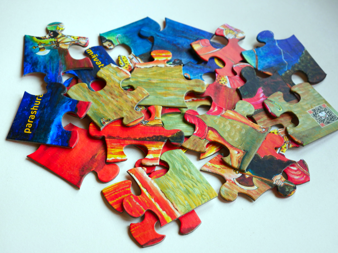 
                  
                    Roll the dice Dashavatara Jigsaw Puzzle Set 1 & 2 | 240-Piece Puzzle of The 10 Avatars of Maha Vishnu | Educational & Cultural Puzzle for Kids & Adults | Learn Indian Mythology Through Puzzles
                  
                