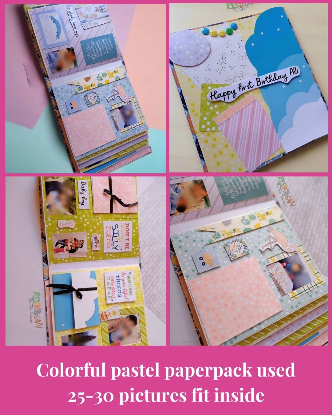 
                  
                    Pastel Baby Boy Birthday Scrapbook
                  
                