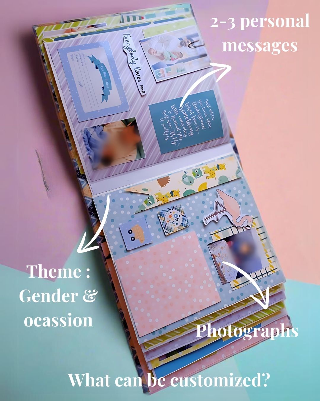 
                  
                    Pastel Baby Boy Birthday Scrapbook
                  
                
