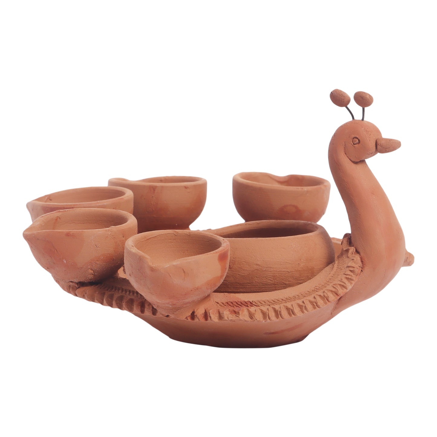 
                  
                    Handmade-Peacock-Terracotta-Holder-With-6-Diyas
                  
                