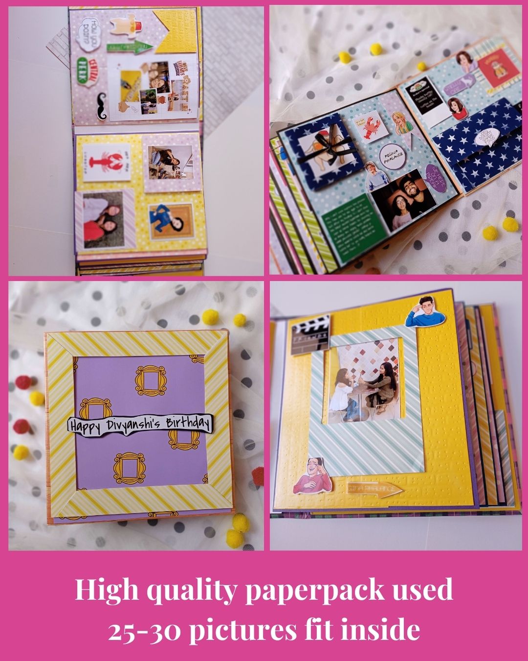 
                  
                    Rainvas Friends TV Inspired Scrapbook | Personalized with photos
                  
                