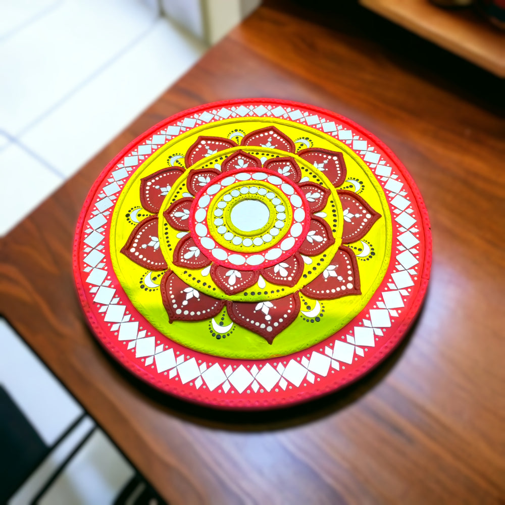 
                  
                    Rangoli Design Lippan Art Wall Decor Home Decor, Best Gift For Any Occasion, Housewarming gift, Diwali Decoration
                  
                