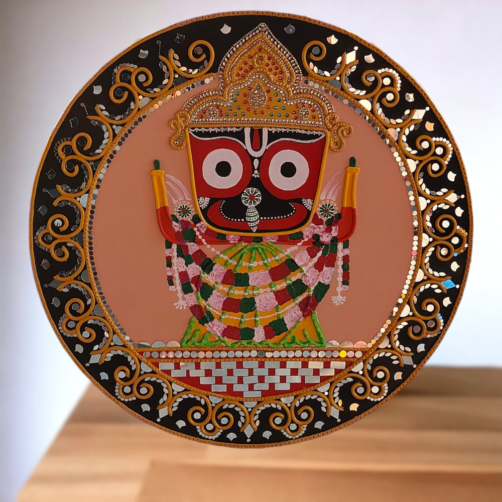 Lord Jagannath Lippan Art Wall Decor Home Decor , Best Gift for any Occasion