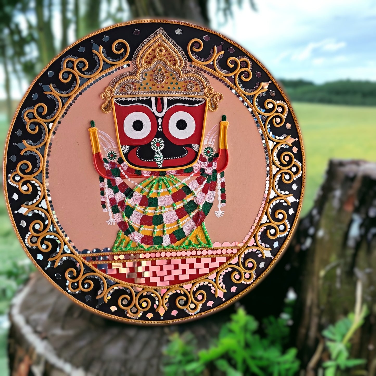 
                  
                    Lord Jagannath Lippan Art Wall Decor Home Decor , Best Gift for any Occasion
                  
                