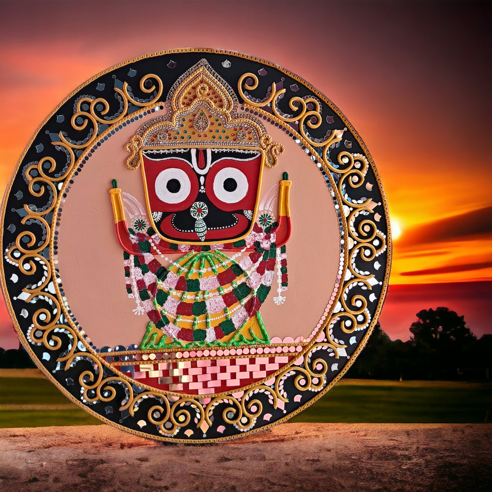 
                  
                    Lord Jagannath Lippan Art Wall Decor Home Decor , Best Gift for any Occasion
                  
                