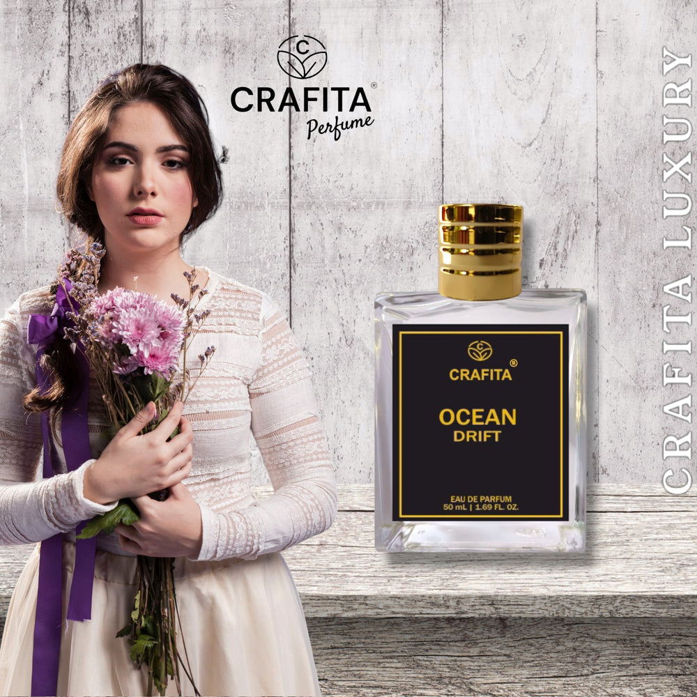 Crafita Ocean Drift Perfume | Fresh and Exhilarating Scent | Long-Lasting Fragrance 50 mL -Men & Women