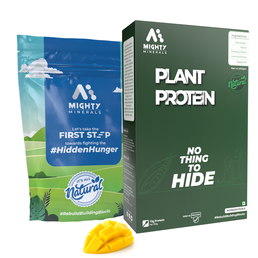 
                  
                    Mighty Minerals Plant Based Protein Powder Mango Flavor (400g)
                  
                