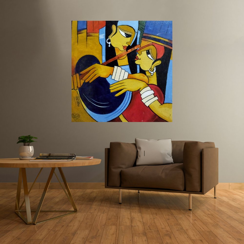 Radha Krishna Painting - Kreate- Painting