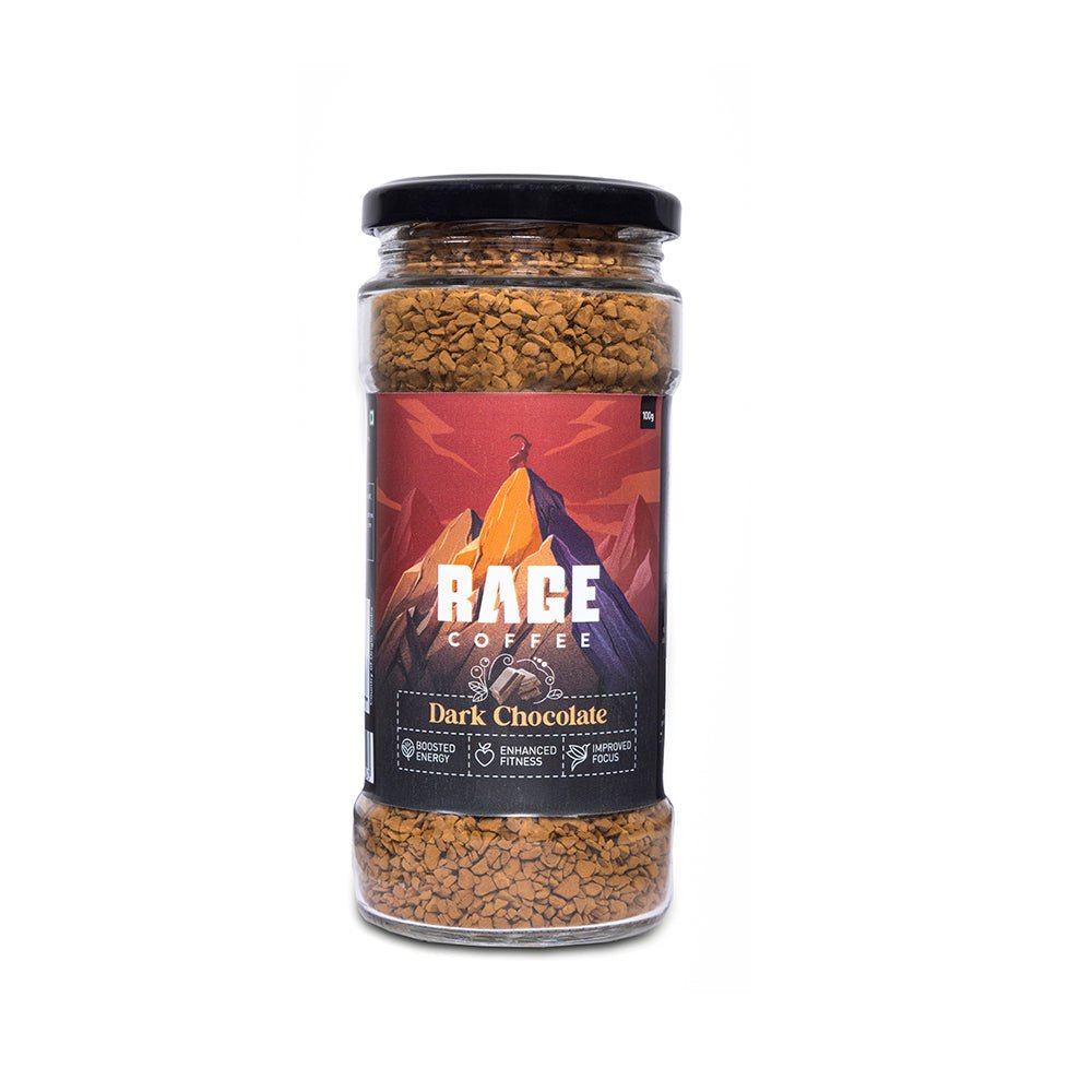 Rage Coffee Dark Chocolate Flavour - Premium Arabica Instant Coffee (100g) - Kreate- Coffee