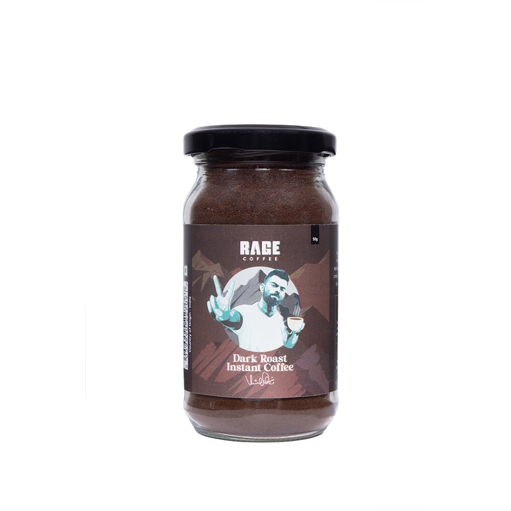 Rage Coffee Dark Roast - Premium Arabica Instant Coffee (75g) - Kreate- Coffee