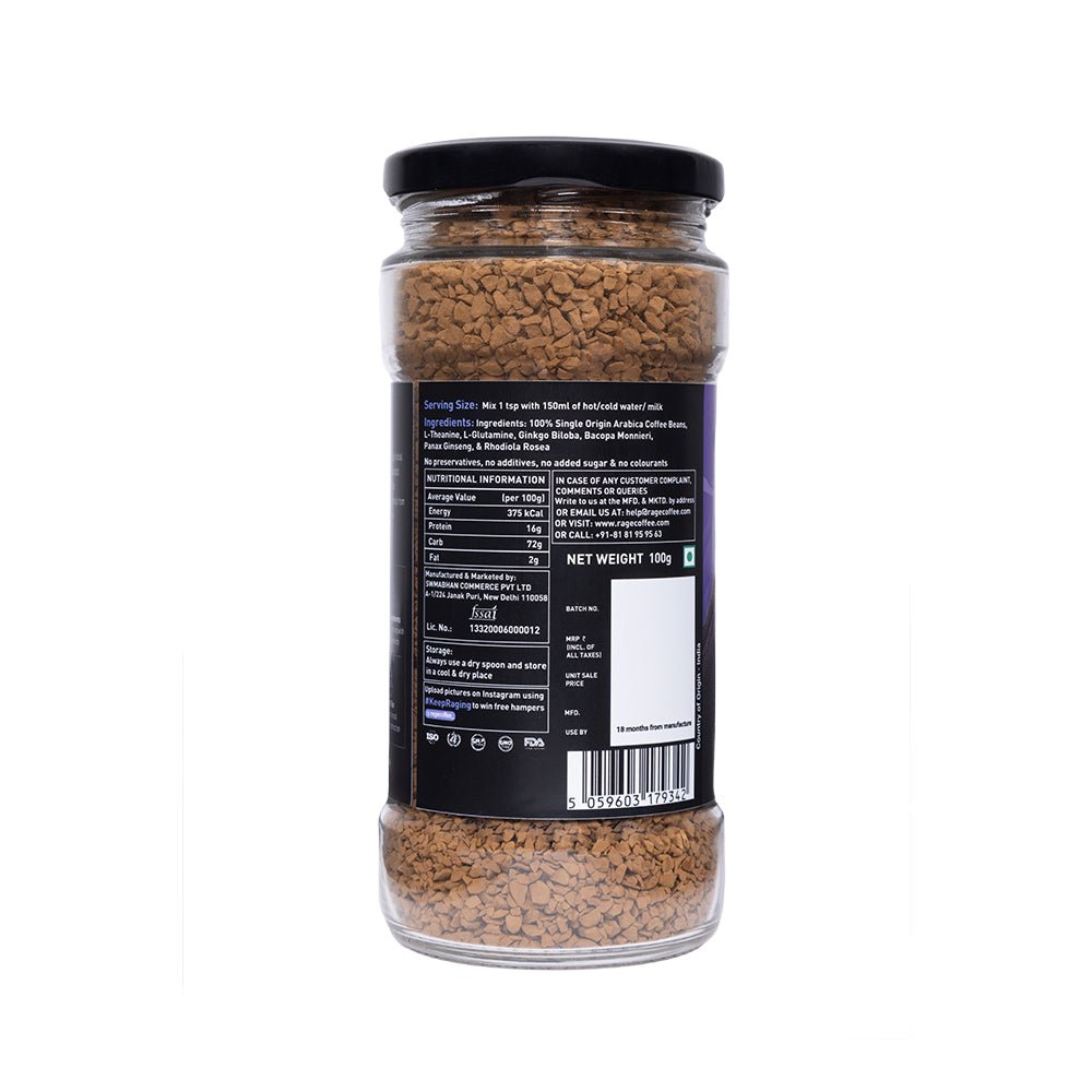 
                  
                    Rage Coffee Original Blend - Premium Arabica Instant Coffee (100g) - Kreate- Coffee
                  
                