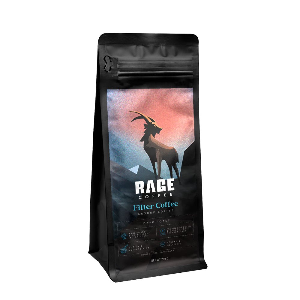 Rage Coffee South Indian Filter Powder (Espresso Machine) - 250g - Kreate- Coffee