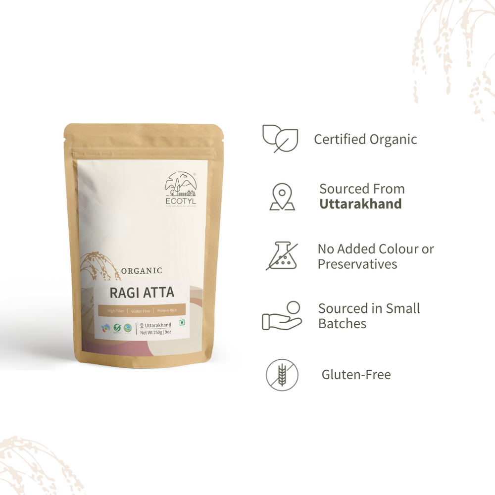 
                  
                    Ecotyl Organic Ragi Atta (Finger Millet Flour) - 250g
                  
                