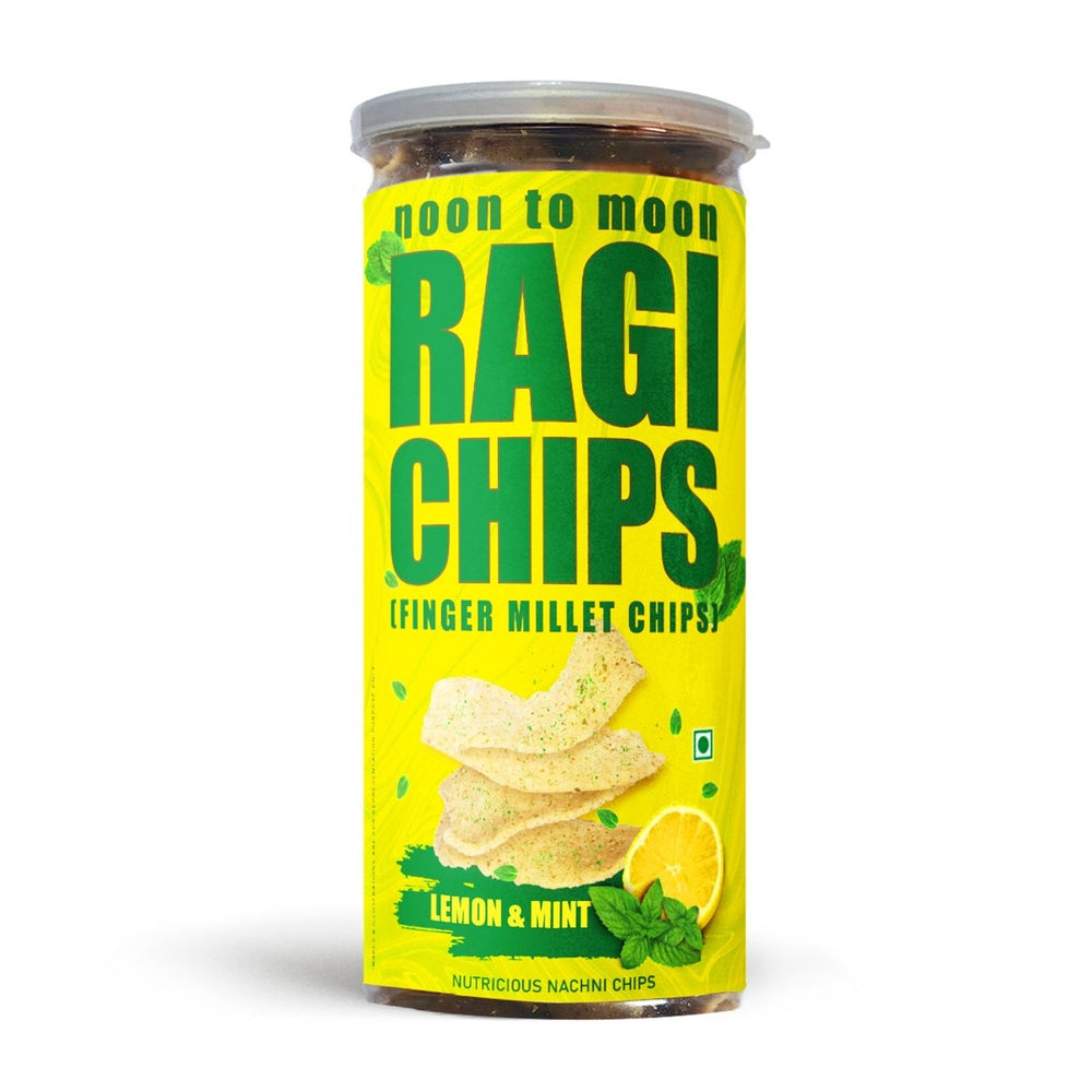 Ragi Chips-Lemon & Mint (150g) - Kreate- Munchies