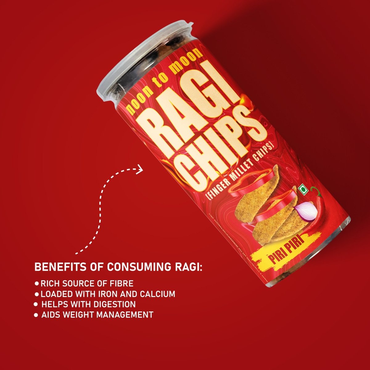 
                  
                    Ragi Chips-Piri Piri (150g) - Kreate- Munchies
                  
                