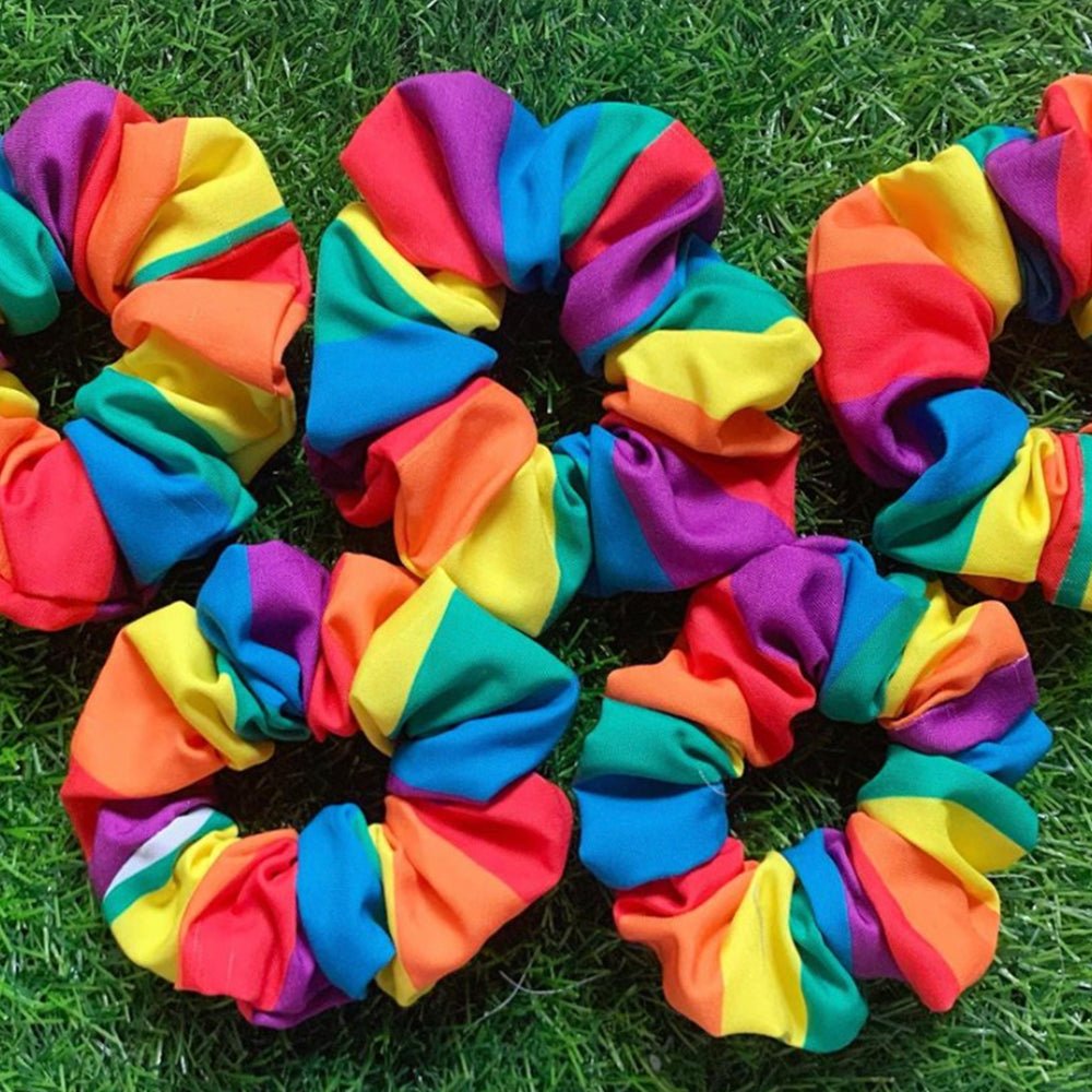 Rainbow Love Scrunchie - Kreate- Scrunchies