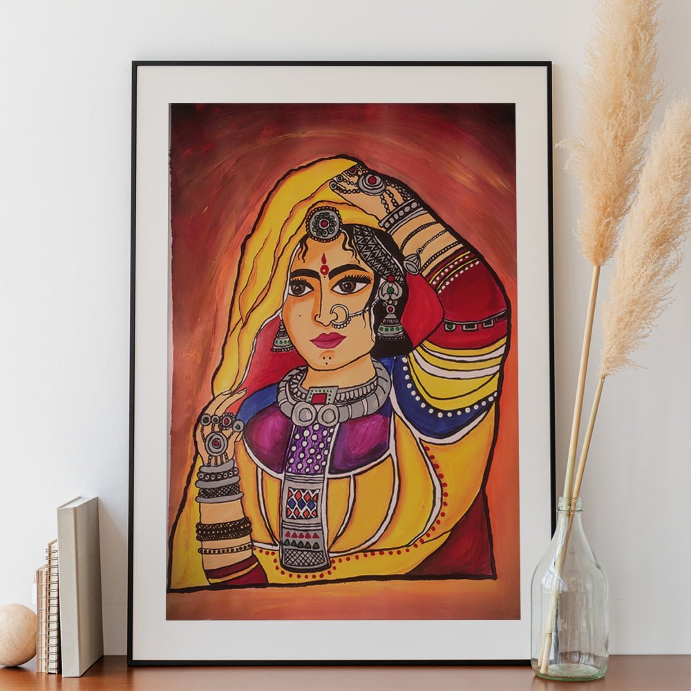 
                  
                    Rajasthani Women - Acrylic Painting - Kreate- Painting
                  
                