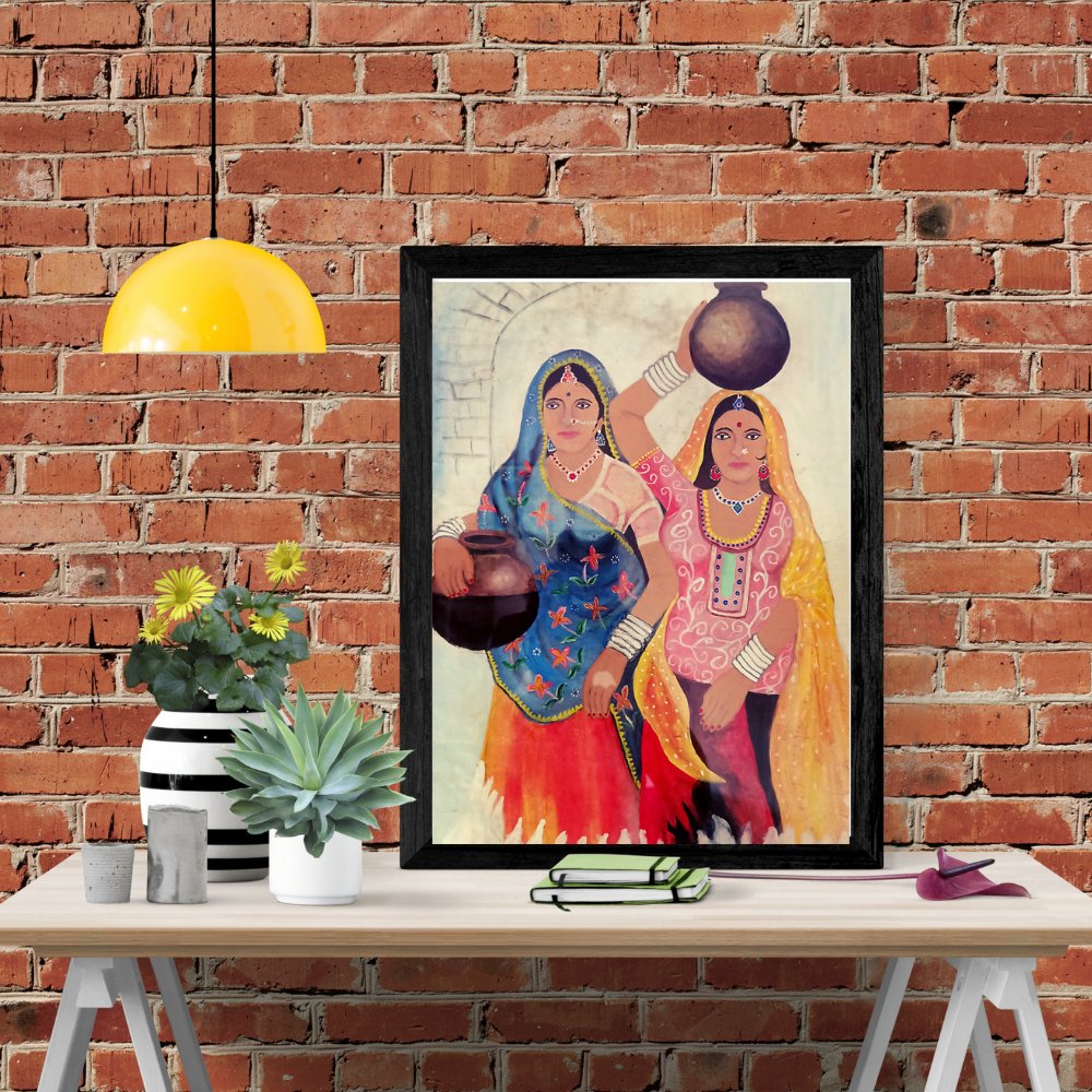 Rajasthani Women Painting - Kreate- Painting