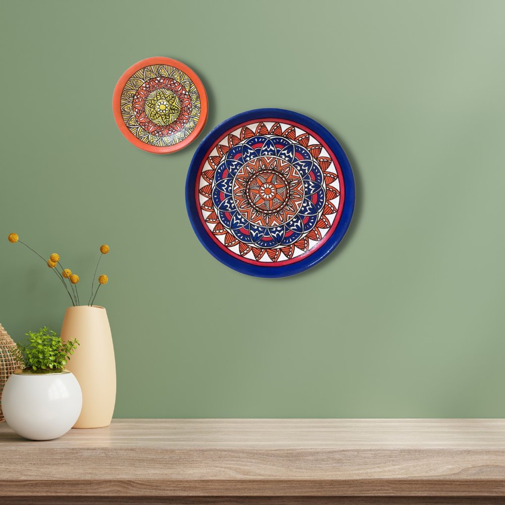 
                  
                    Rang Sang Colourful Mandala Plates (Set of 2) - Kreate- Wall Decor
                  
                