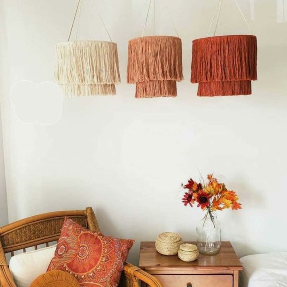 Ras Handmade Multicolour Boho Chandeliers (Set Of 3) - Kreate- Wall Decor