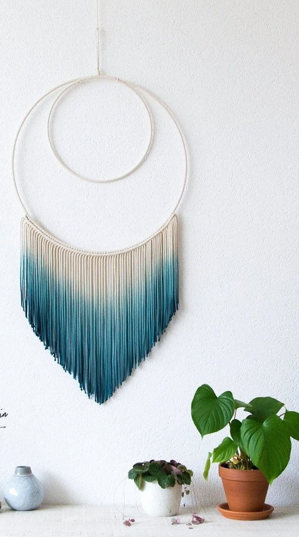 Ras Macrame Blue Wall Hanging - Kreate- Wall Decor