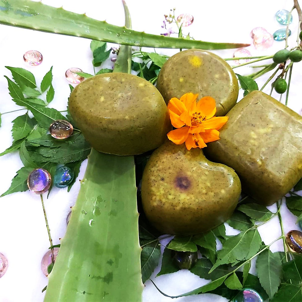 Rasa Ayurveda Aloevera Mint and Shea Butter Soap - Kreate- Soaps