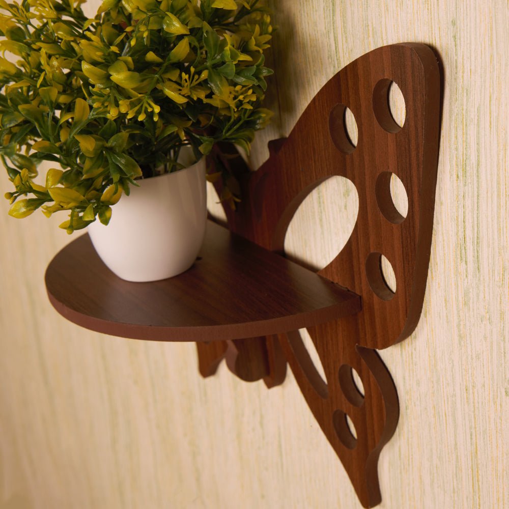 
                  
                    rayTrees Wooden Butterflies Wall Shelves (Set of two) - Kreate- Wall Decor
                  
                