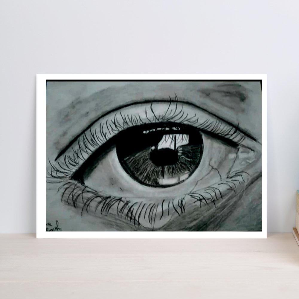 Realistic Eye Drawing - Kreate- Paintings