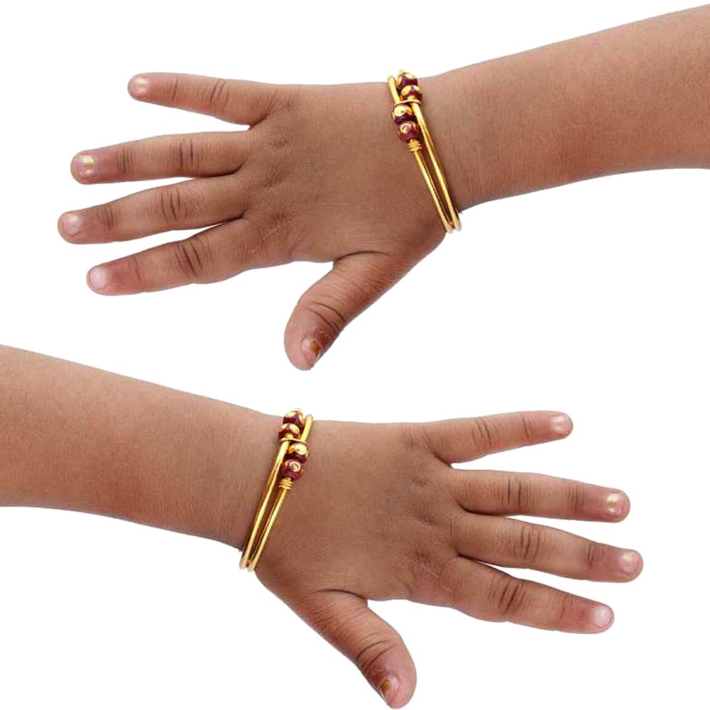 Red Beads Nazariya for Toddlers - Kreate- Bangles & Bracelets