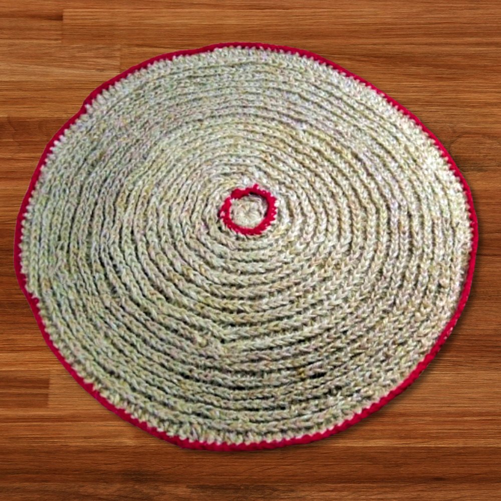 Red Circle Doormat - Kreate- Rugs & Carpets