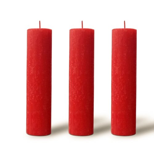 Red Pillar Candle - Kreate- Candles & Holders