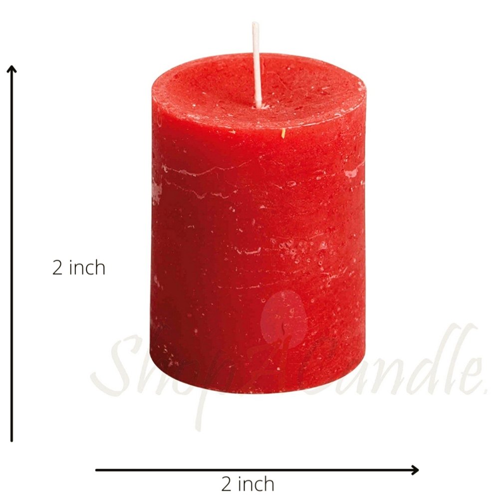 
                  
                    Red Pillar Candle (Set of 2) - Kreate- Candles & Holders
                  
                