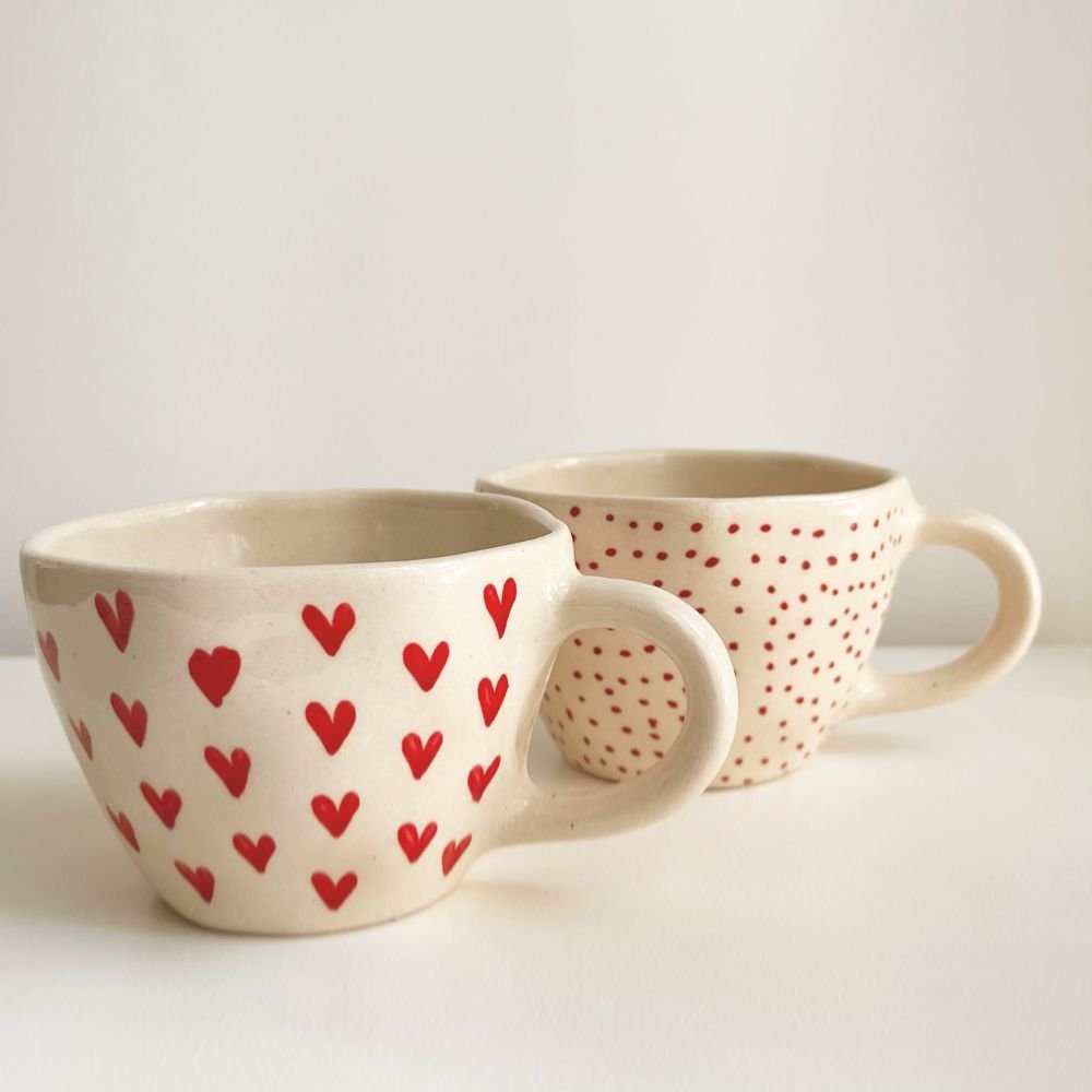 
                  
                    Red Robbin Mug Pair - Kreate- Cups & Mugs
                  
                