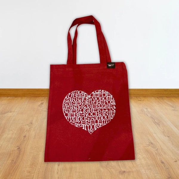 バッグ THEREDTHREAD S heart tote bag large THEREDTHREAD / ザレッドスレッド】S heart tote bag large