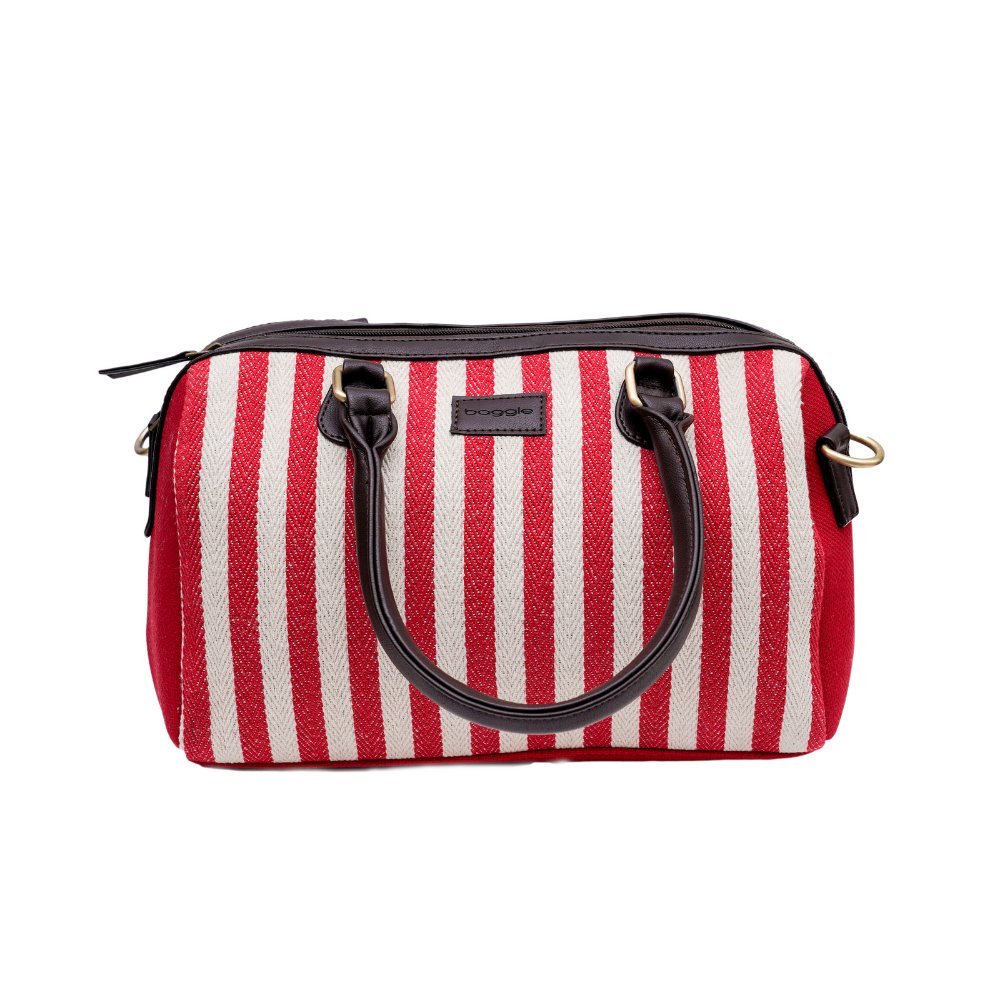 
                  
                    Red & white streak - Duffle Bag - Kreate- Bags
                  
                