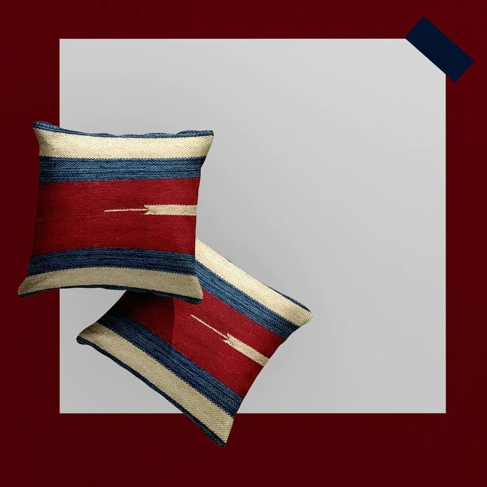 
                  
                    Redy Blue Cushion Cover - Kreate- Cushions & Covers
                  
                
