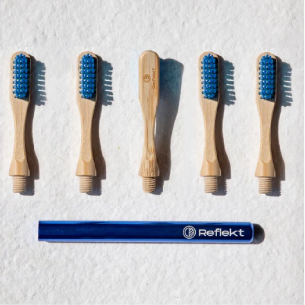 
                  
                    Reflekt Foreverhandle Bamboo Toothbrush (Royal Blue) - Kreate- Dental Care
                  
                