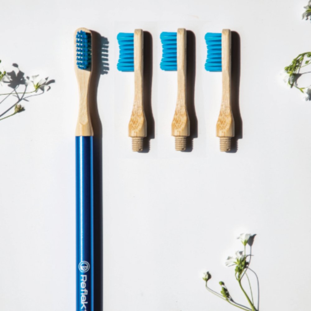 Reflekt Foreverhandle Bamboo Toothbrush (Royal Blue) - Kreate- Dental Care