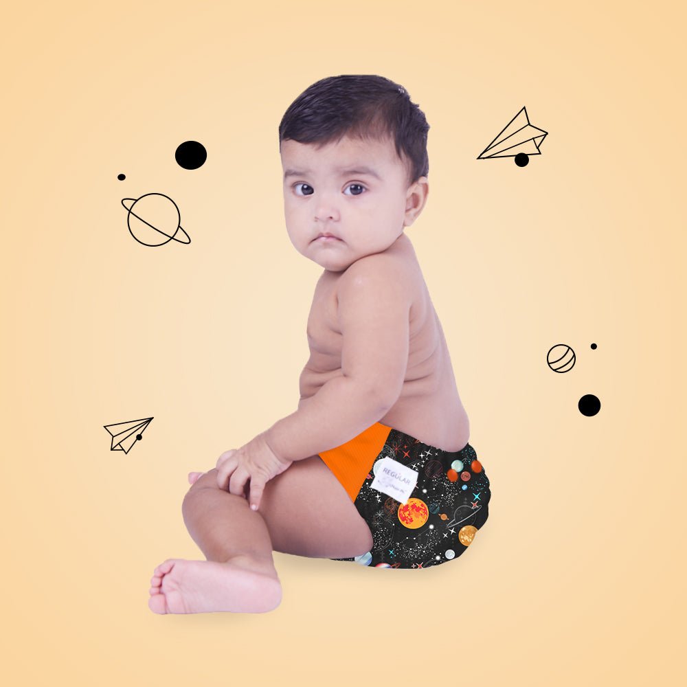 
                  
                    Regular Diaper by Snugkins - Cloth Diapers for daytime use (Fits babies 5-17kgs) - Blooming Dale - Kreate- Baby Care
                  
                