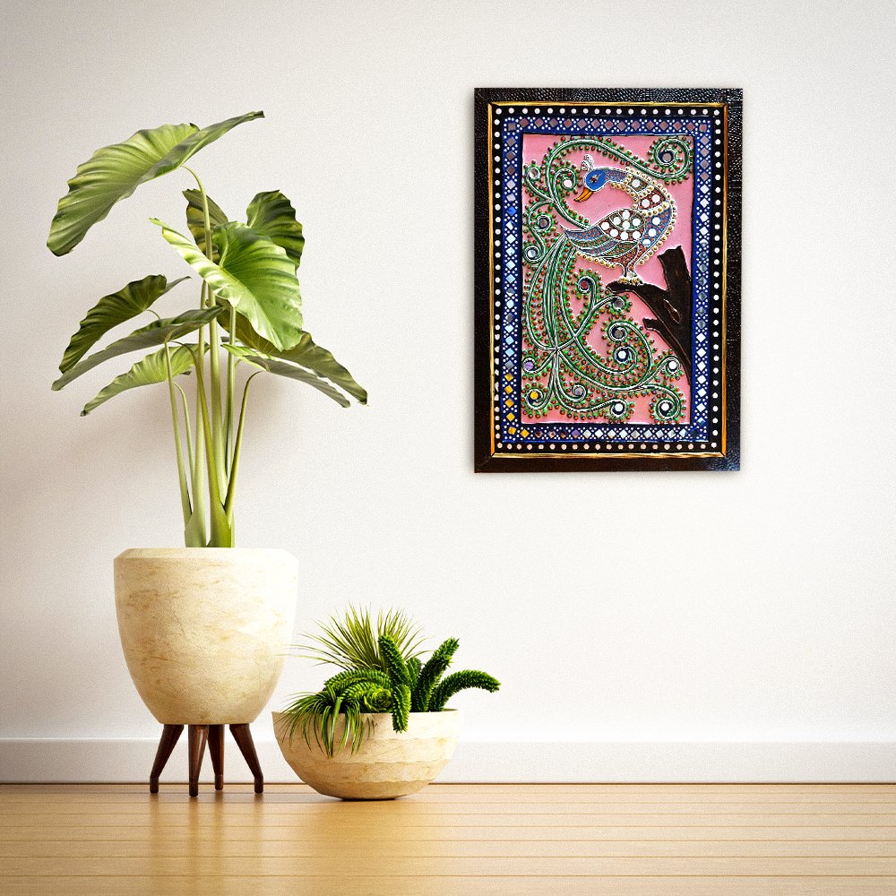 Relaxing Peacock Painting - Kreate- Painting
