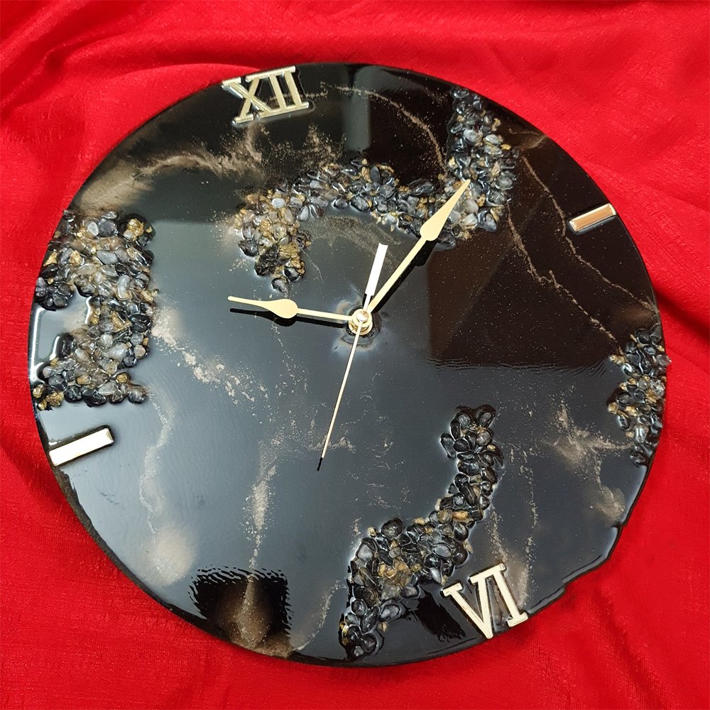 Resin Clock - Kreate- Wall Decor