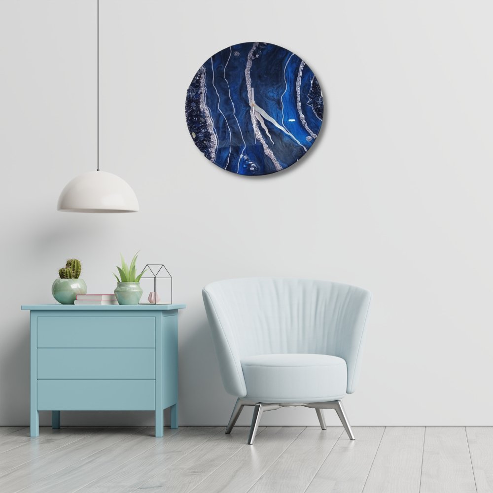 Resin Clock - Kreate- Wall Decor