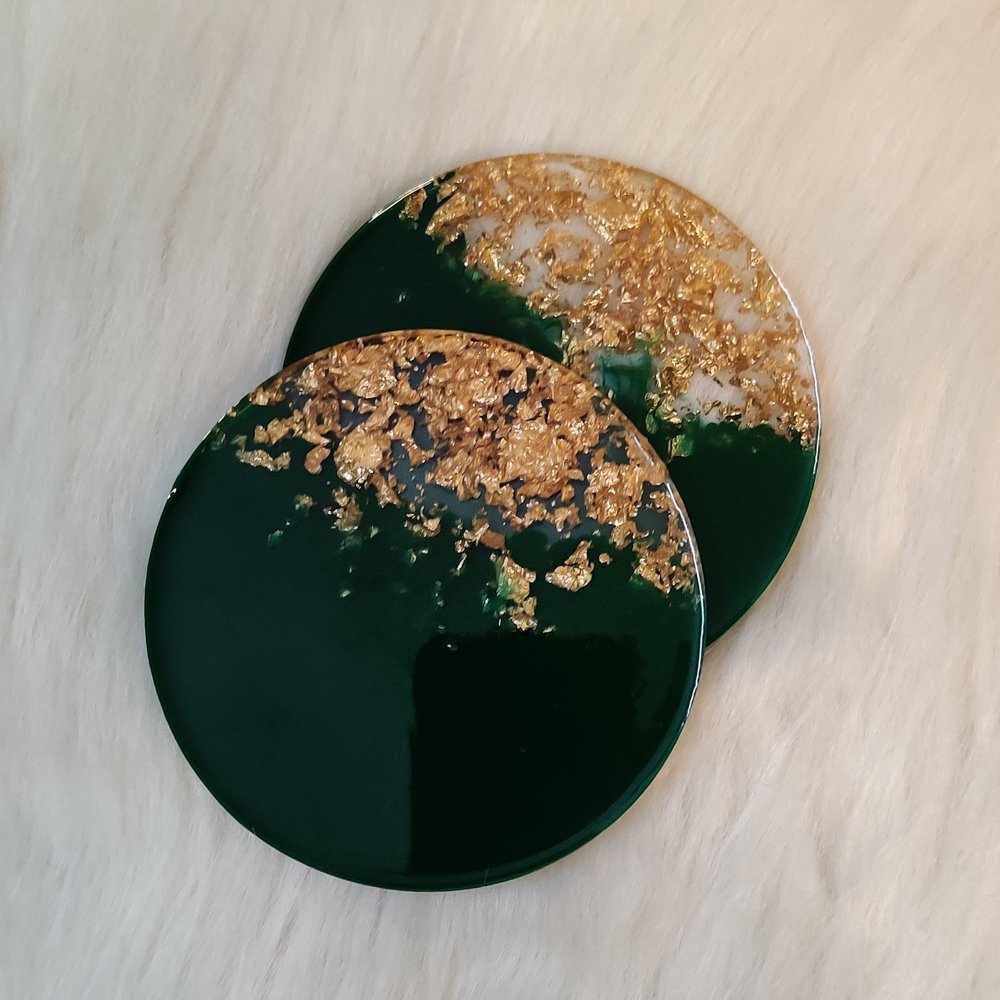 Resin Coasters (Pack of 2) - Kreate- Coasters