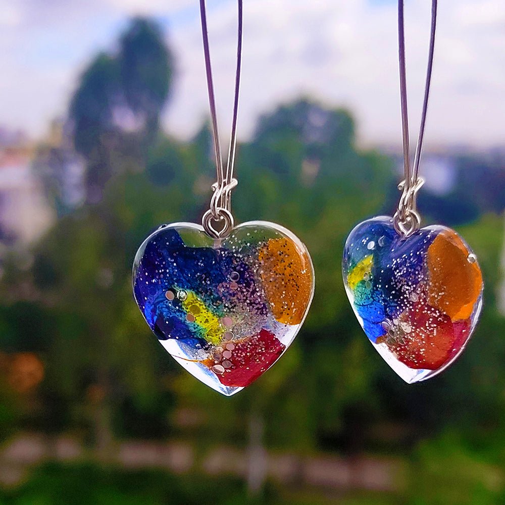 Resin Earrings - Kreate- Earrings