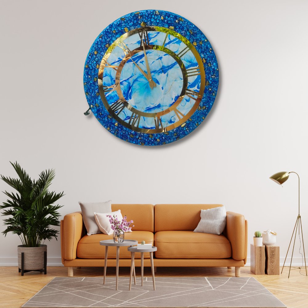 Resin Handmade Clock - Kreate- Wall Decor