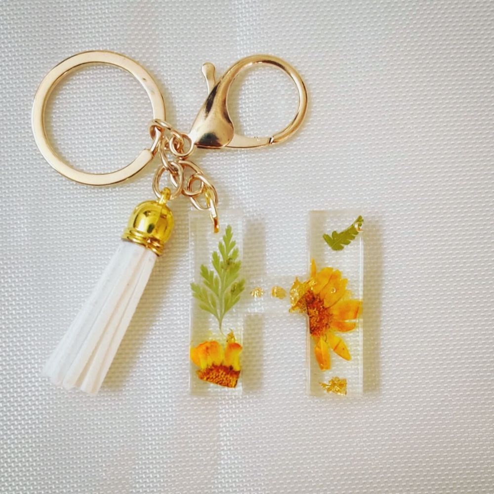 Resin Letter Keychains - Kreate- Key Chains