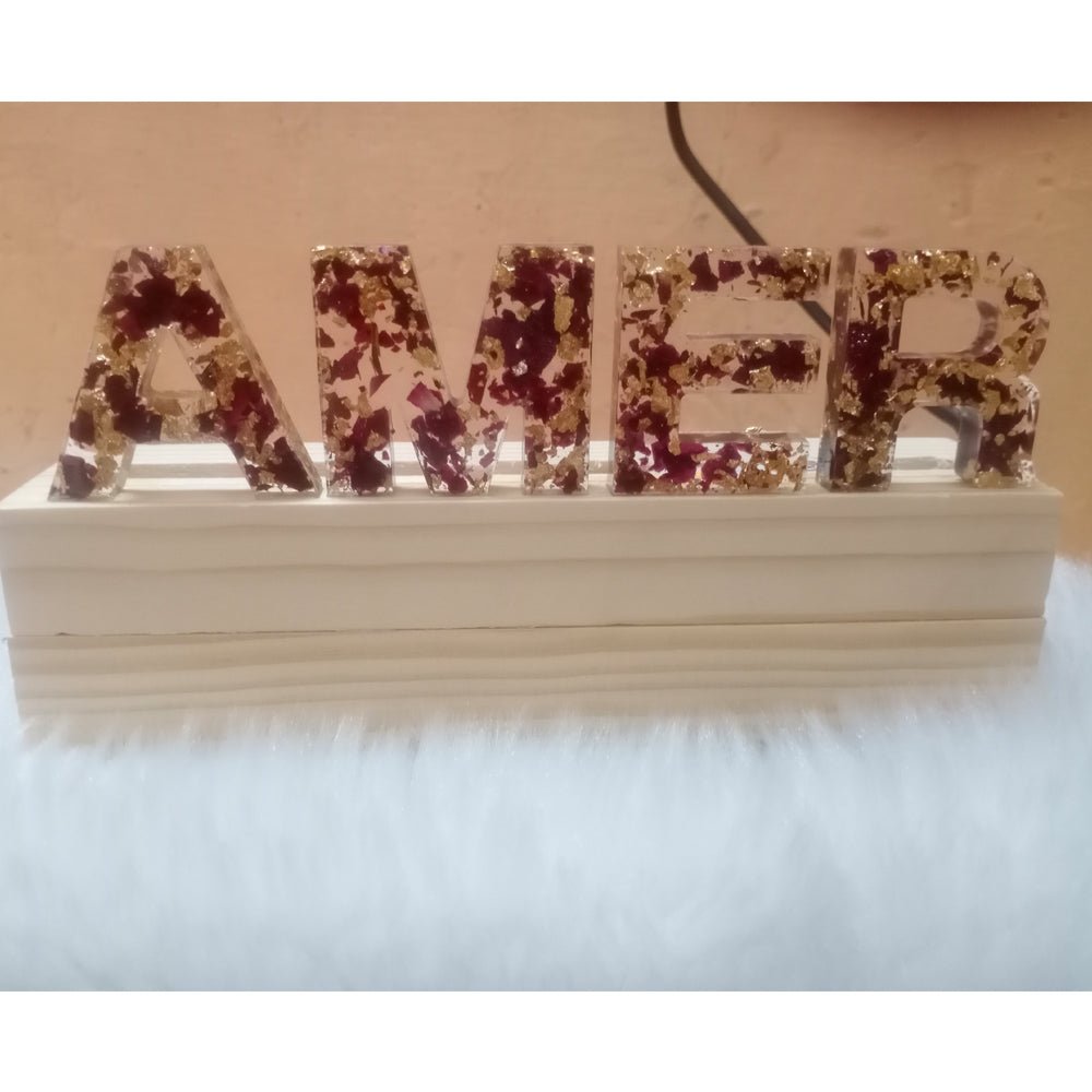 
                  
                    Resin Made Name Stand - Kreate- Table Decor
                  
                