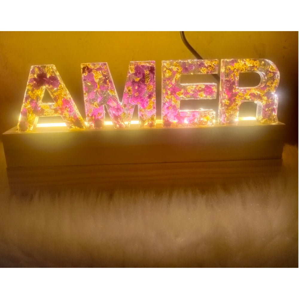 Resin Made Name Stand - Kreate- Table Decor