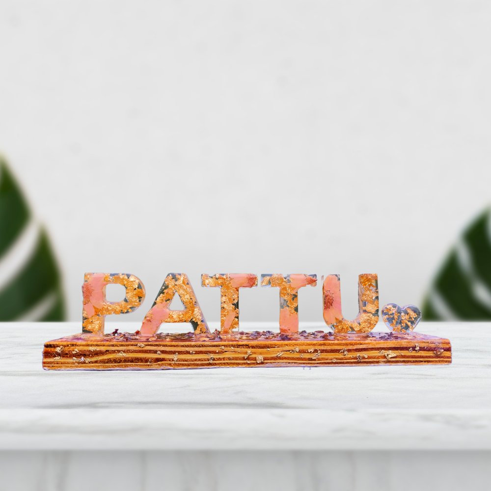 Resin Name Stand - Kreate- Table Decor